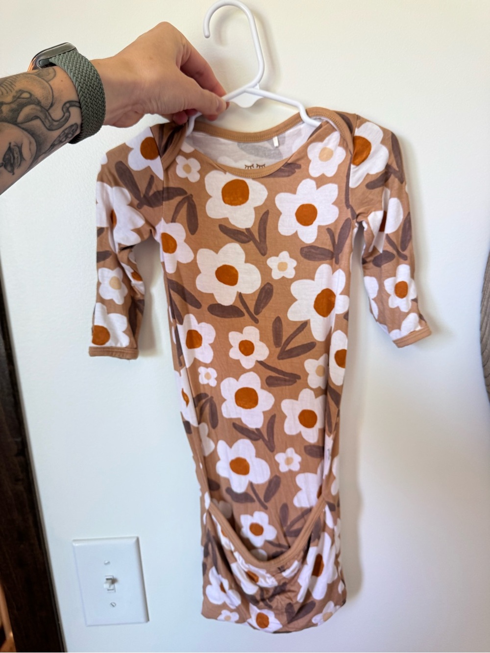 Little Sleepies Daisy Daydream infant gown
